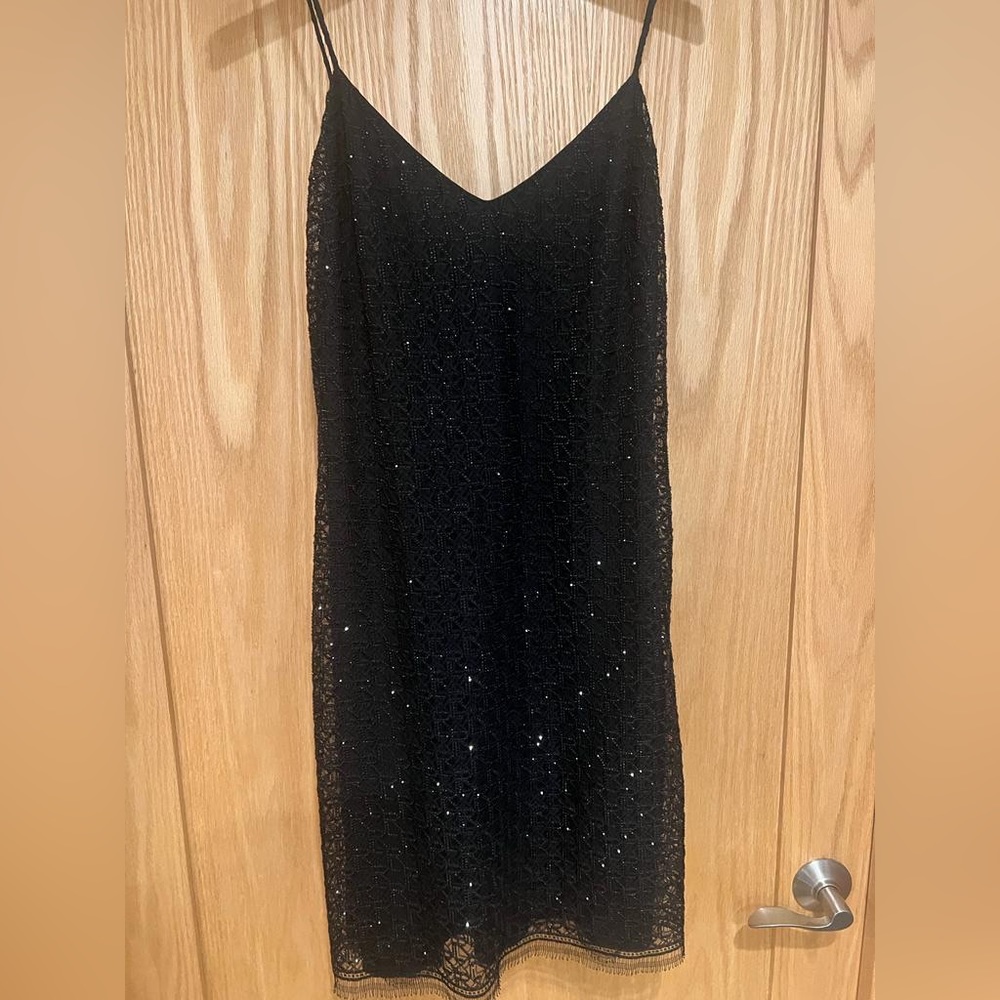 NWT! $4,190 Ralph Lauren Purple Label Holiday Black Dress - Size 8 - Sparkles!